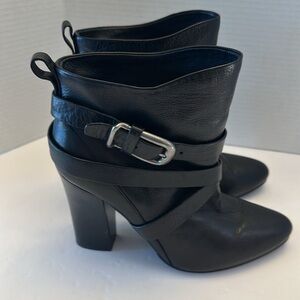 Moto style, Women’s leather Belle Sigerson Morrison booties